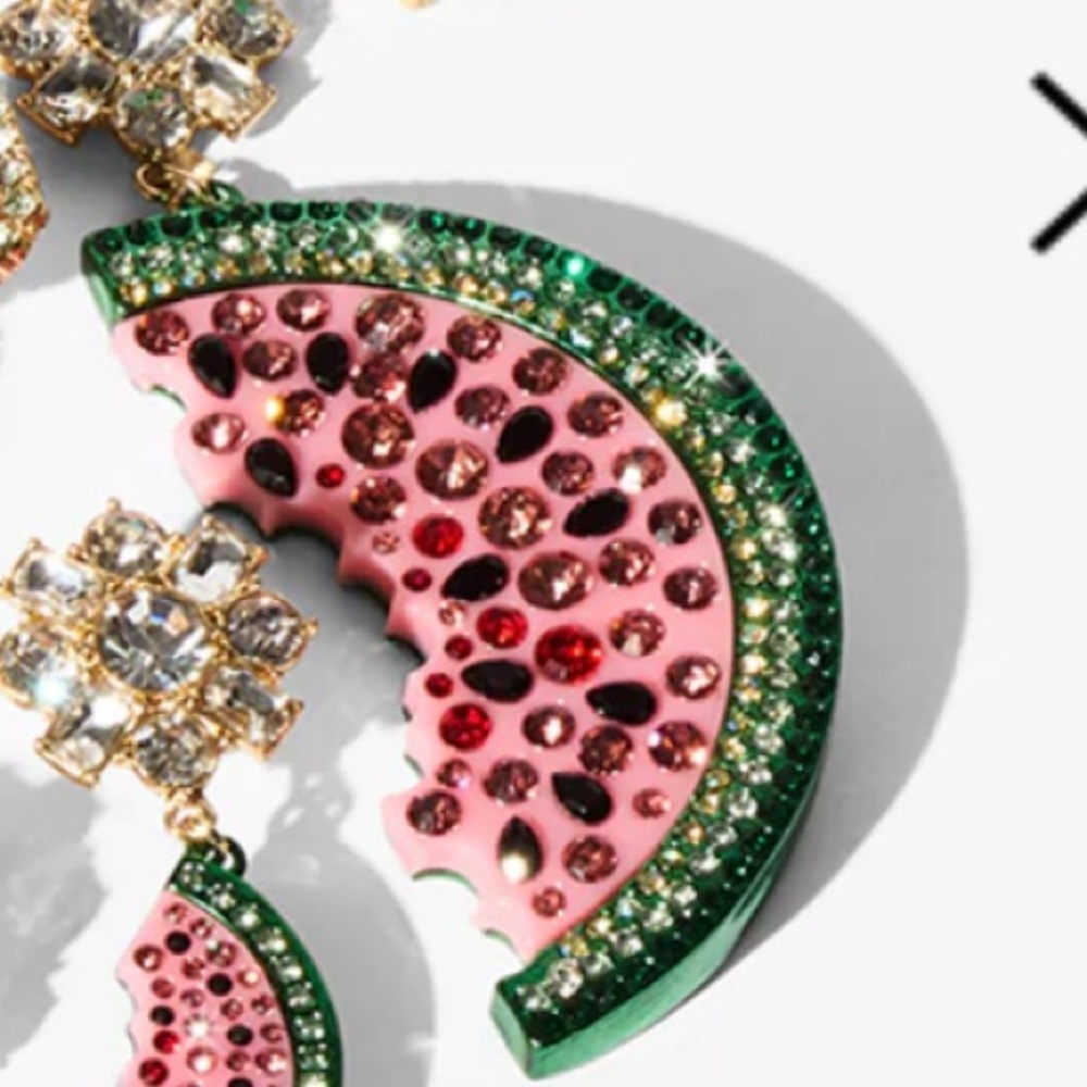 New Betsey Johnson BETSEYS BACKYARD WATERMELON PENDANT - Picture 5 of 12